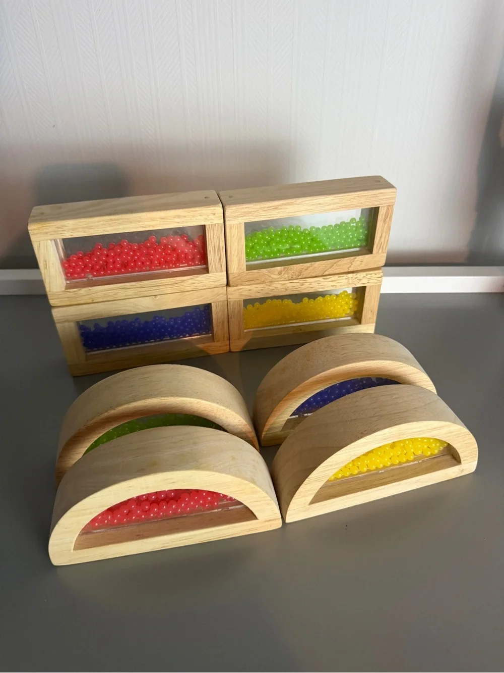 Wooden Sensory Bead Shakers - Multicolor